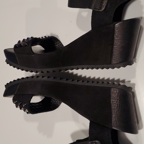 Pedro Garcia Fortuna Studded Wedge Sandles - Picture 8 of 13